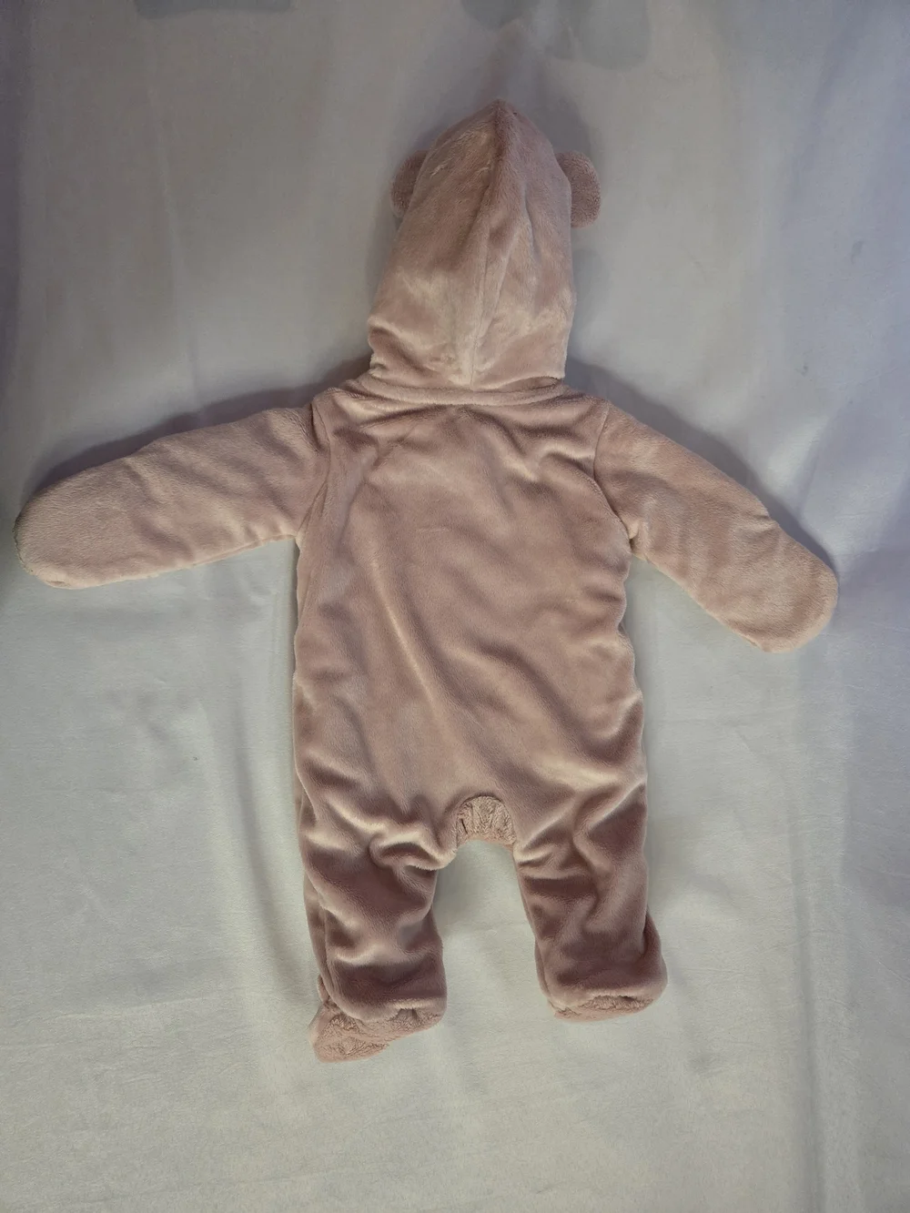 Carter’s Just One You Pink Fleece Bear Hooded Footed Onesie – Newborn